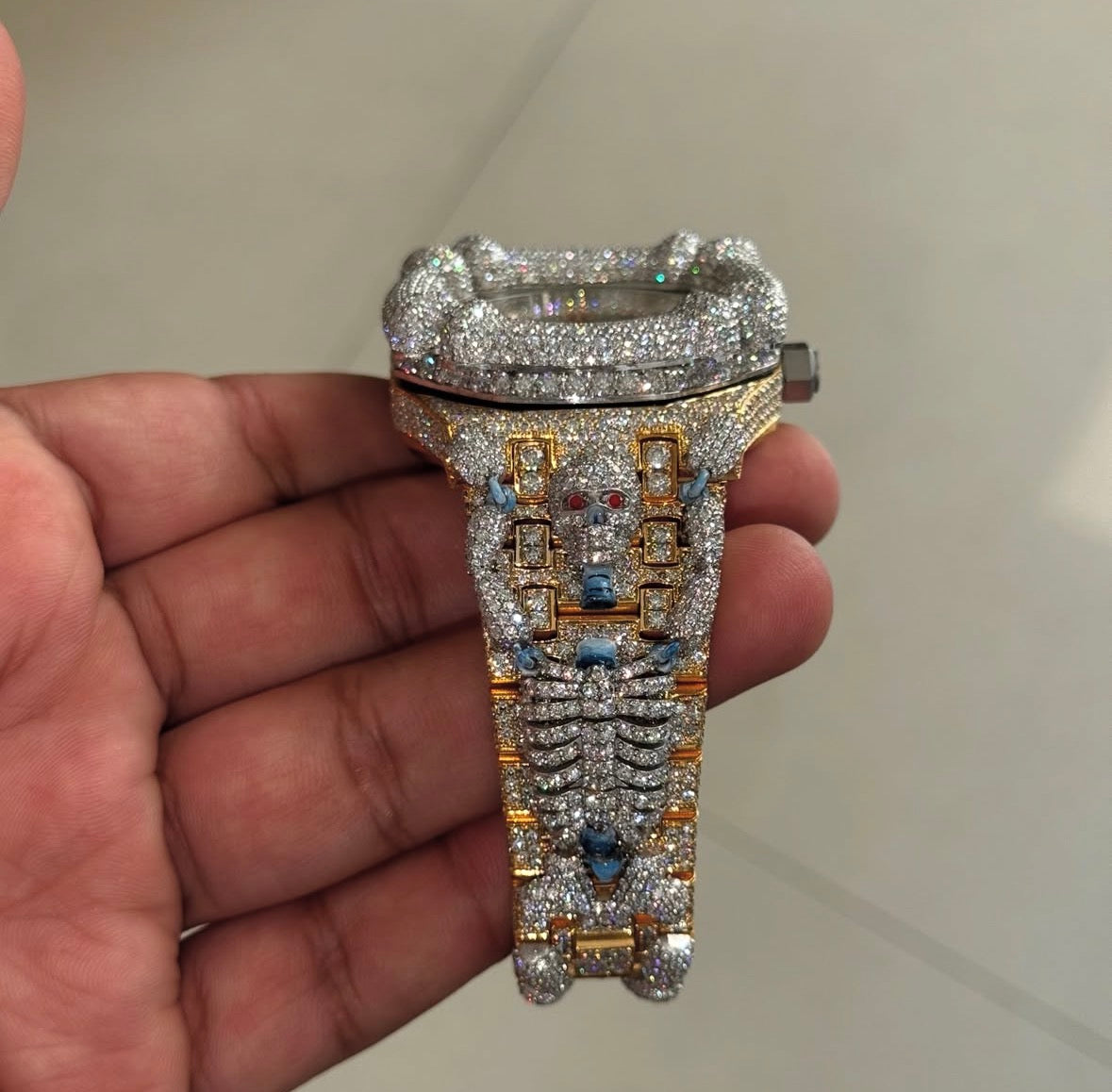 VVS-1 Moissanite Diamond Watch With Box & Papers