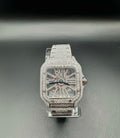 SKELETON SQUARE MOISSANITE WATCH (40MM)