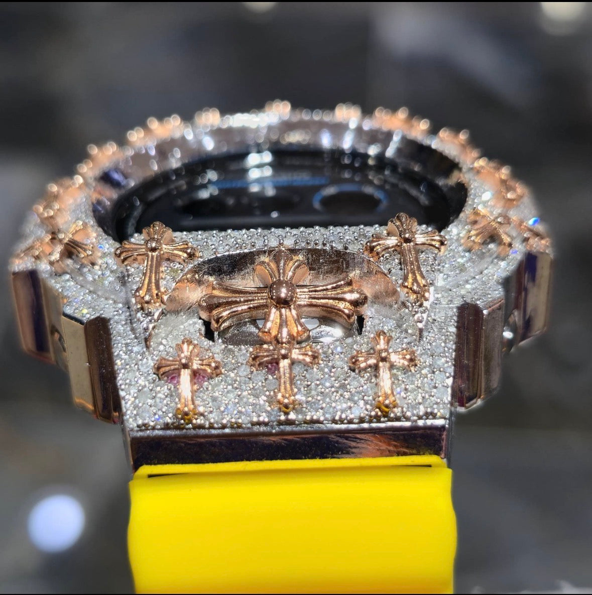Moissanite Custom  Bezel G-Shock Watch