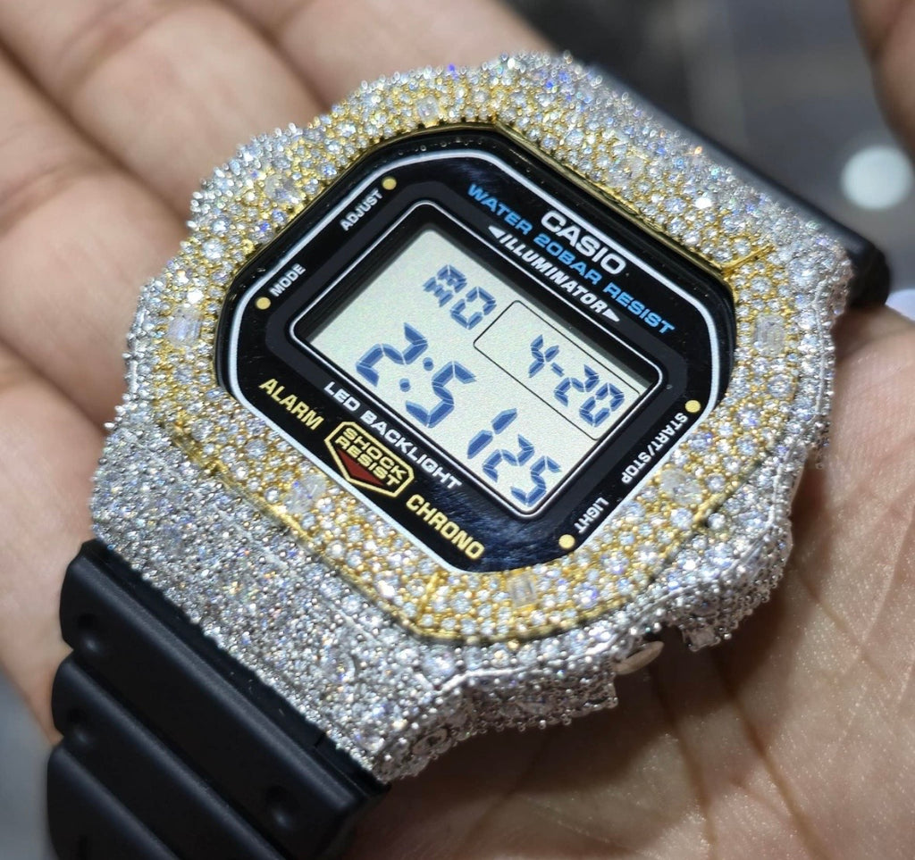 VVS-1 Moissanite Diamond Watch With Box & Papers