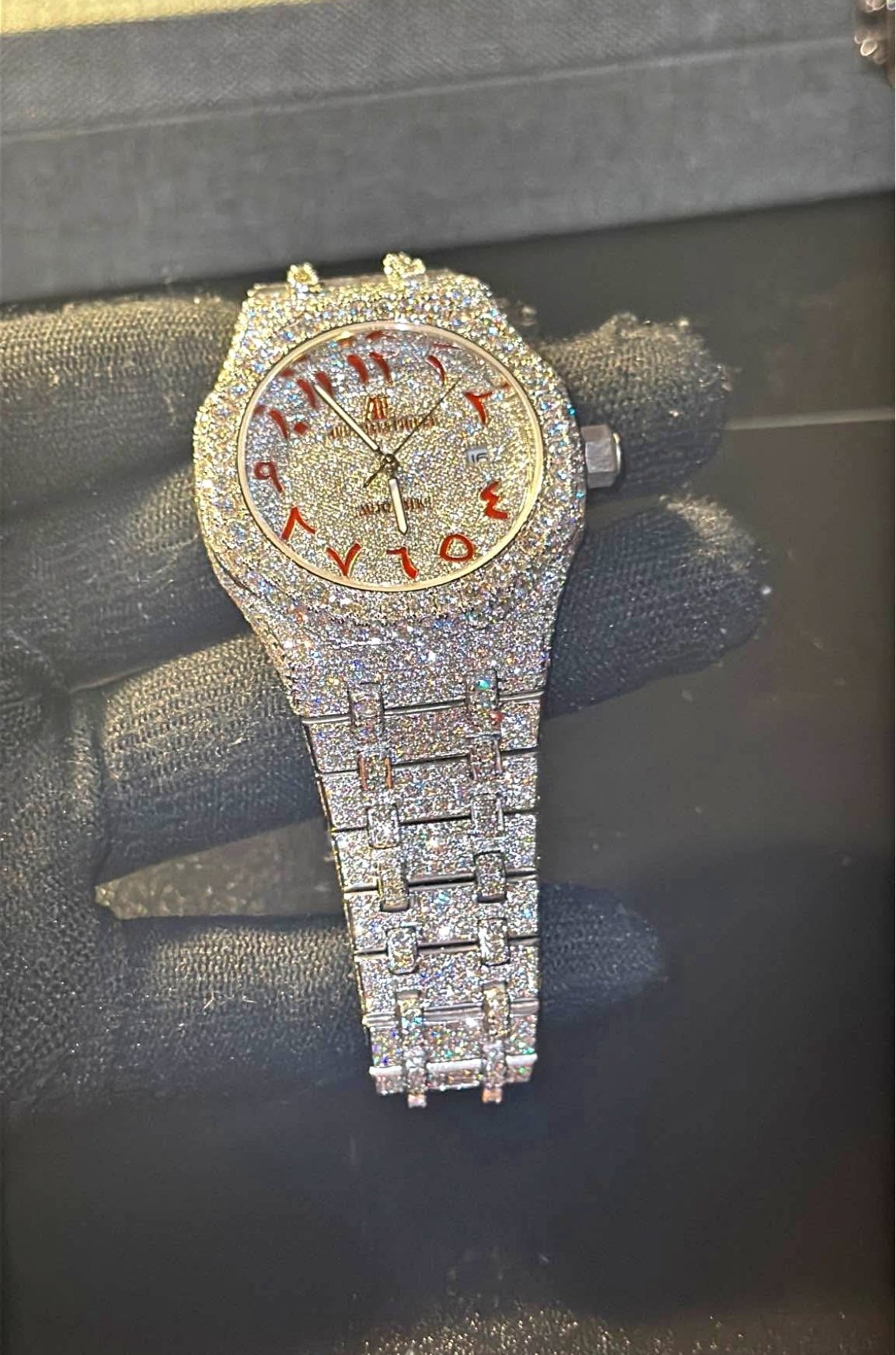 VVS-1 Moissanite Watch With Box & Papers