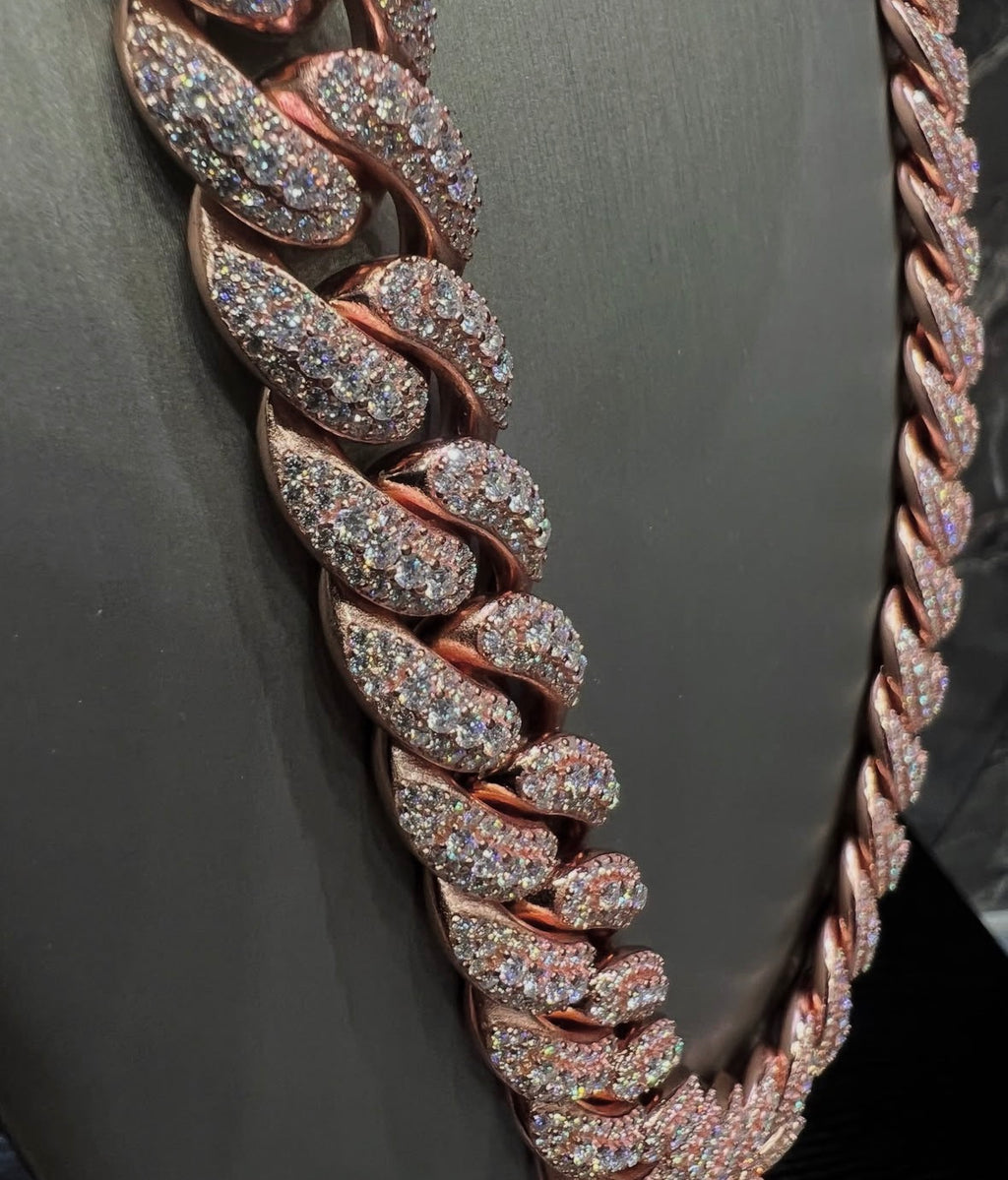 VVS-1 Moissanite Cuban Chain