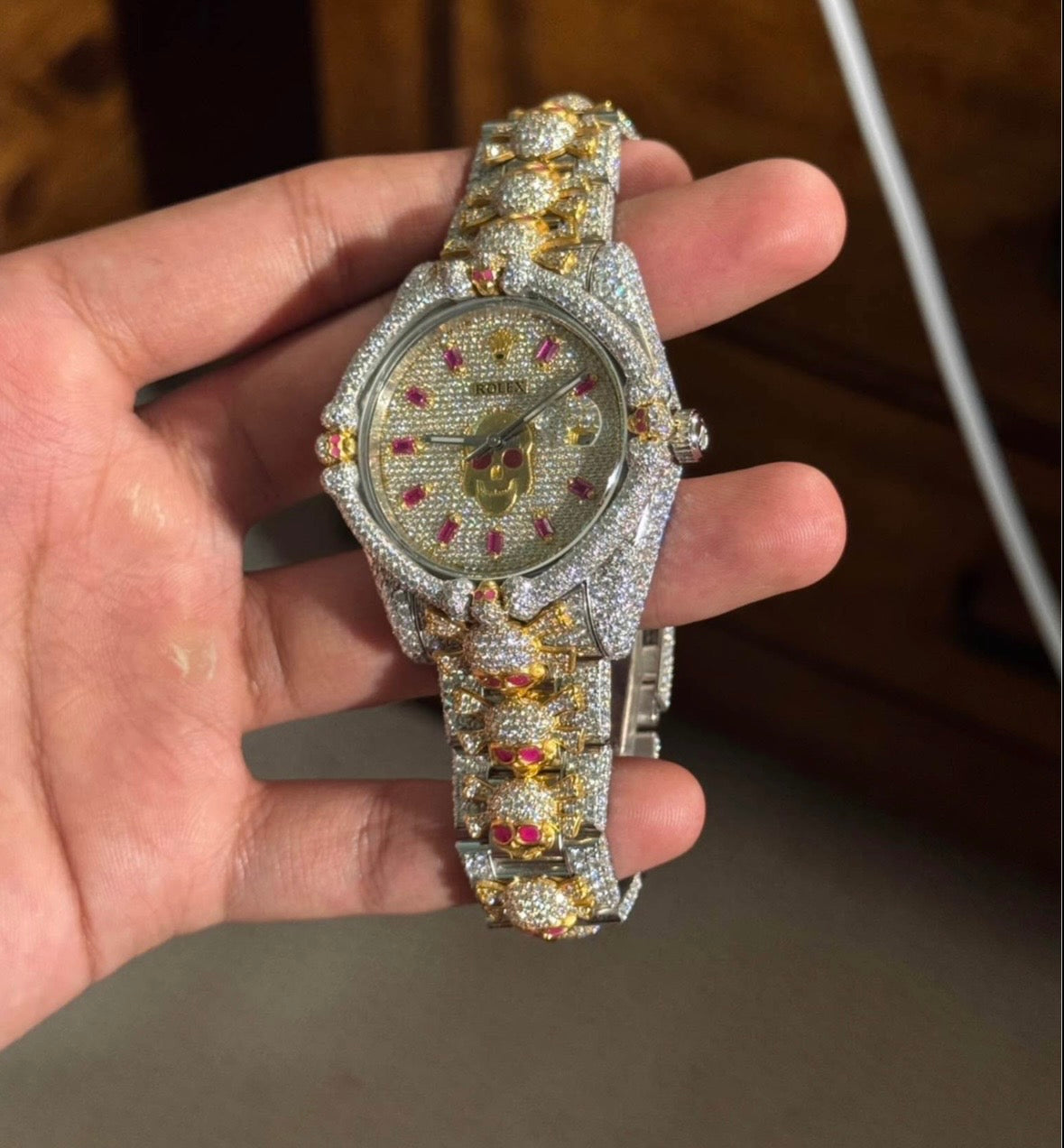VVS-1 Moissanite Watch With Box & Papers
