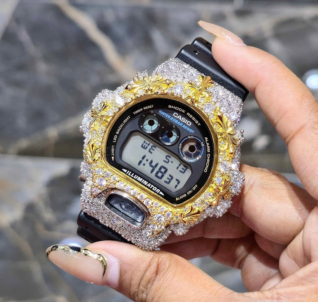 VVS-1 Moissanite Diamond Watch With Box & Papers