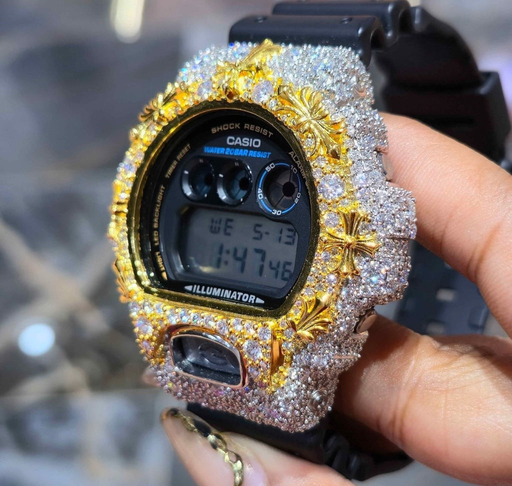 VVS-1 Moissanite Diamond Watch With Box & Papers