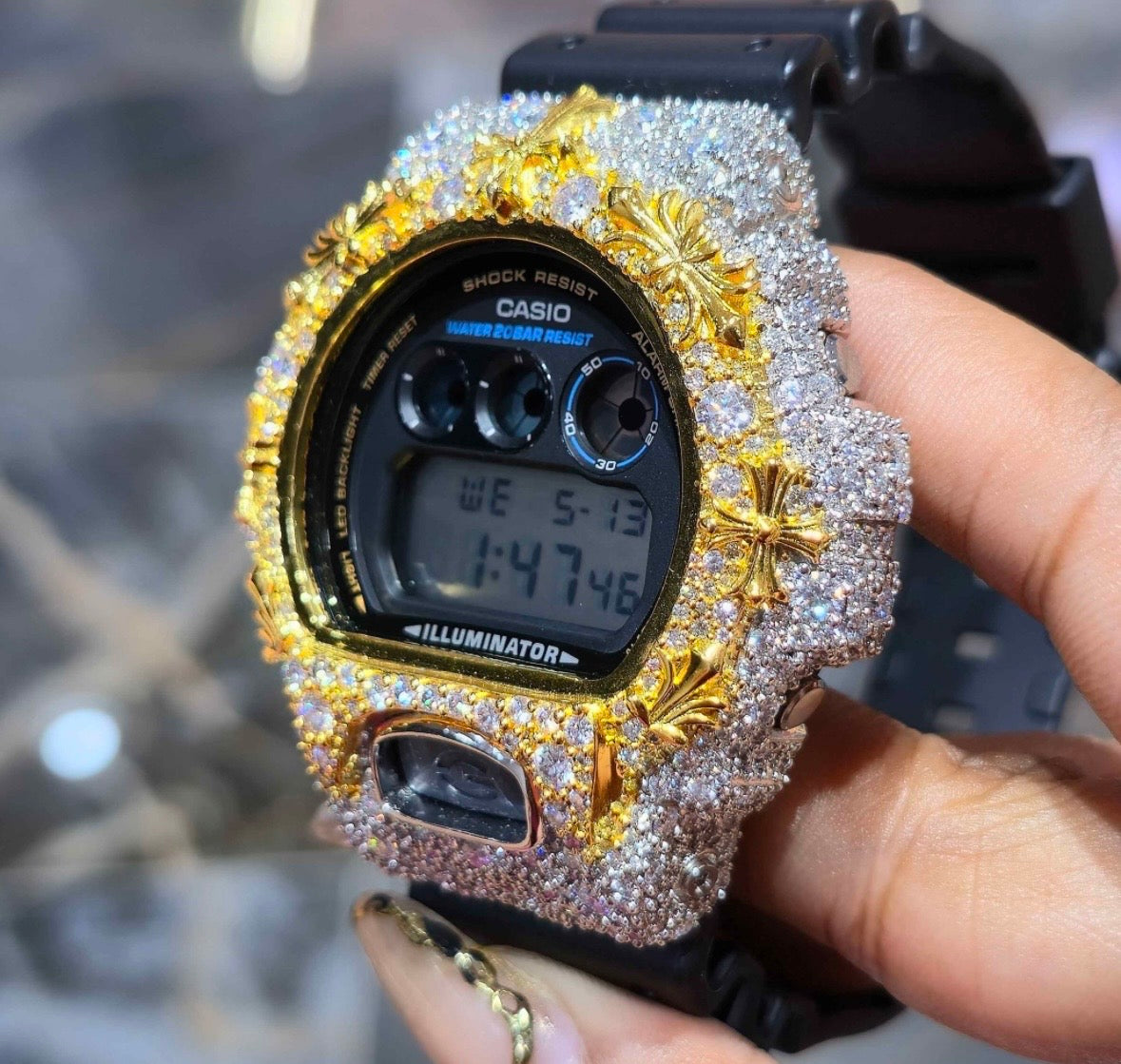VVS-1 Moissanite Diamond Watch With Box & Papers