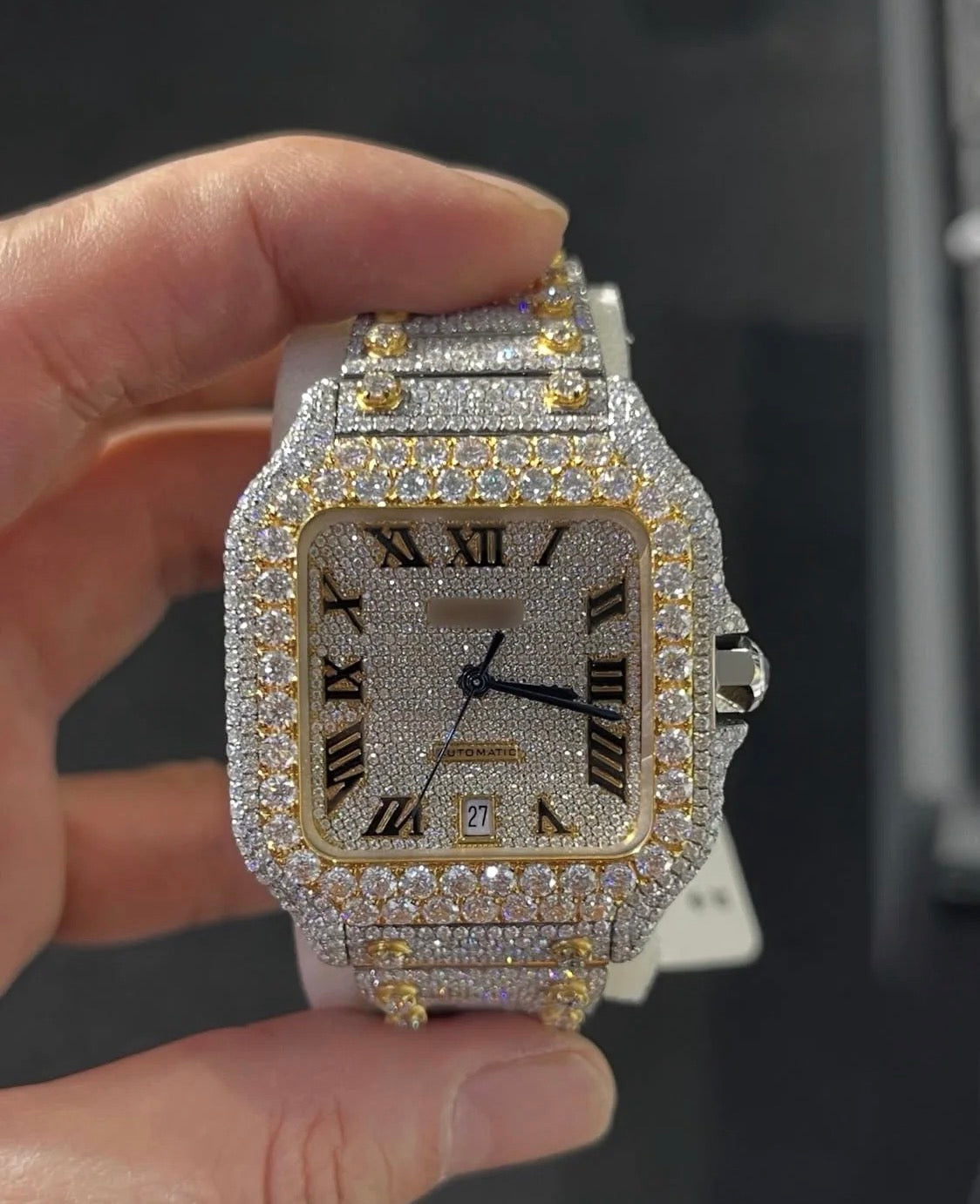 VVS-1 Diamond Watch With Box & Papers