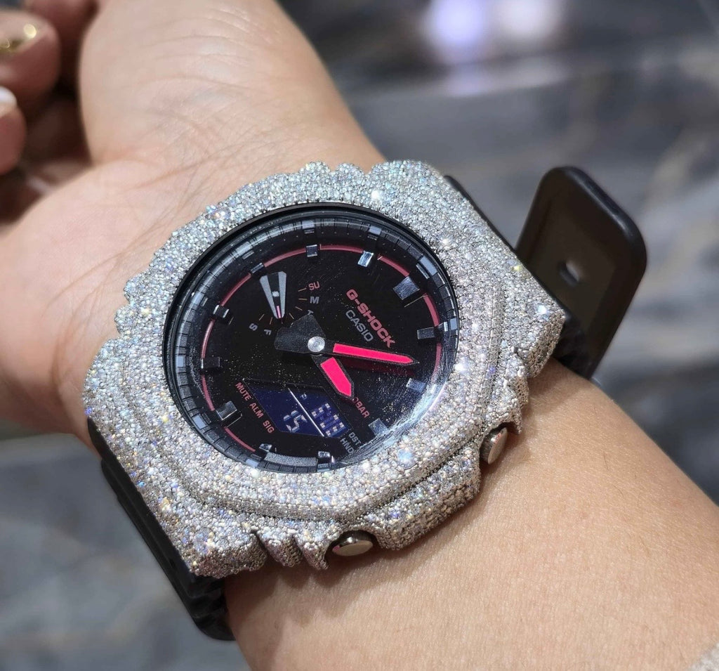 VVS-1 Moissanite Diamond Watch With Box & Papers
