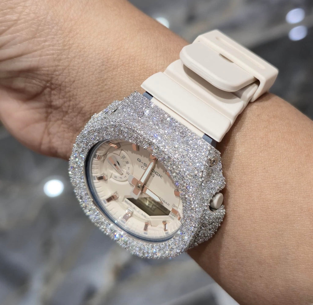 VVS-1 Moissanite Diamond Watch With Box & Papers