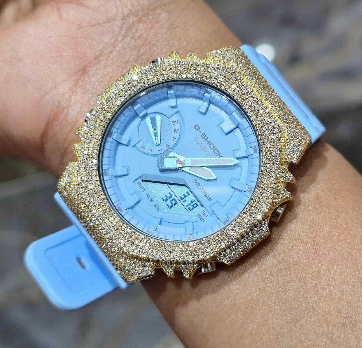 VVS-1 Moissanite Diamond Watch With Box & Papers