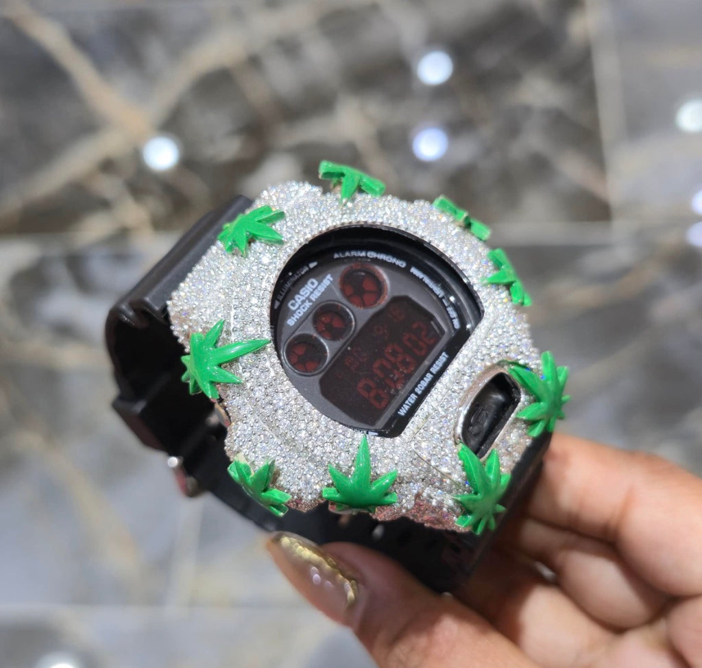 Moissanite Custom  Bezel G-Shock Watch