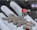 925 Sterling Silver Custom Pendant with VS Clarity Natural Diamonds
