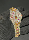 VVS-1 Custom Moissanite Diamond Watch With Box & Papers