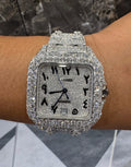 VVS-1 Moissanite Diamond Watch With Box & Papers